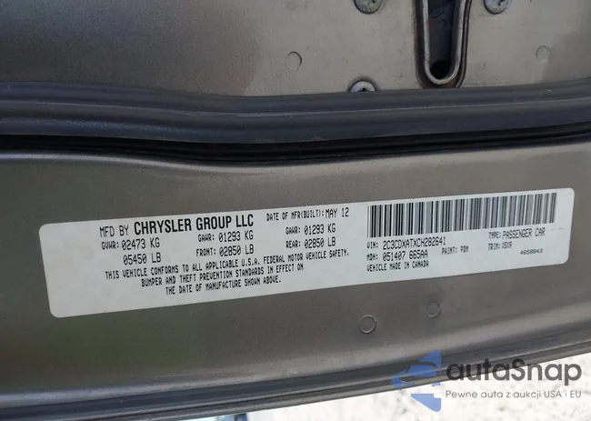 2C3CDXATXCH282641: 43140731