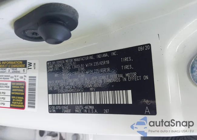 5TDGZRBH6MS058452: 43140754