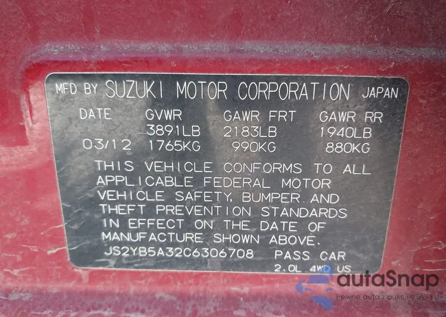 JS2YB5A32C6306708: 43140781