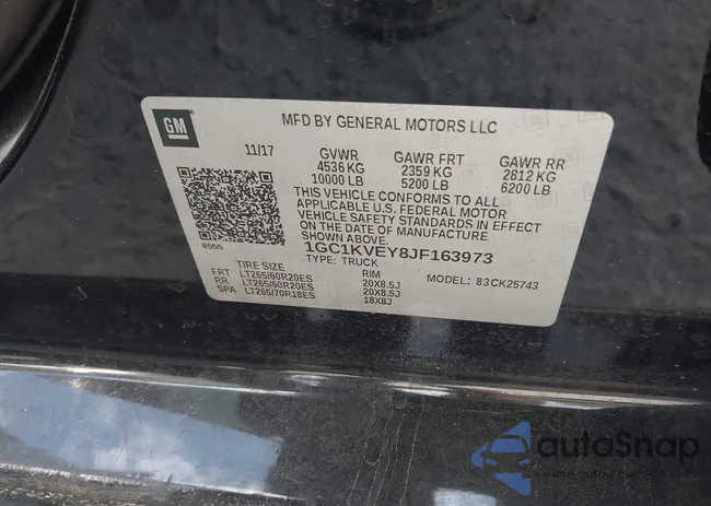 1GC1KVEY8JF163973: 43140838