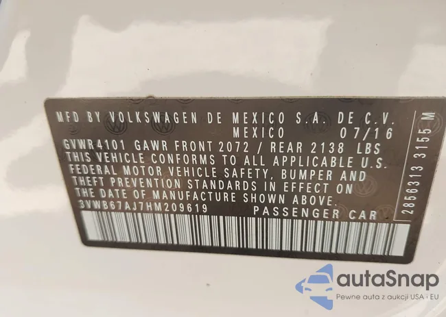 3VWB67AJ7HM209619: 43142261