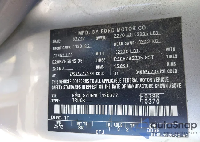 NM0LS7DN1CT120377: 43142300