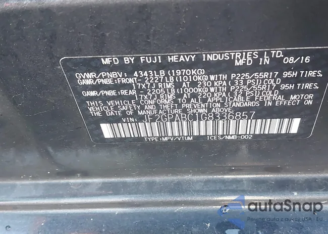 JF2GPABC1G8336857: 43142397