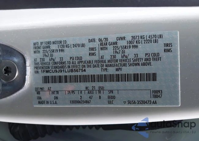 1FMCU9J91LUB56754: 43142463