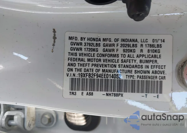 19XFB2F94EE014052: 43142471