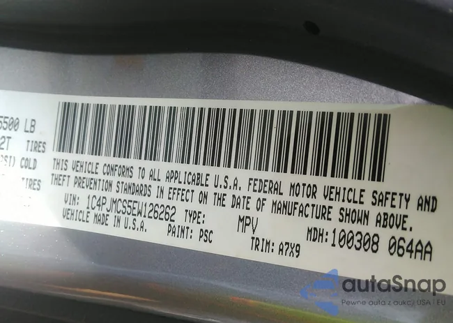 1C4PJMCS5EW126262: 43142477