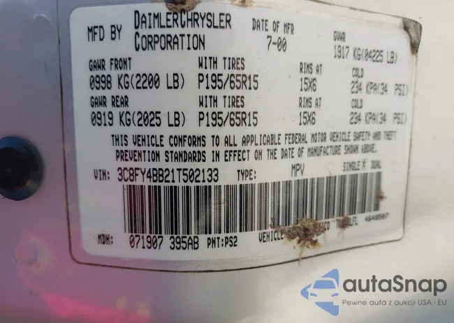 3C8FY4BB21T502133: 43142509