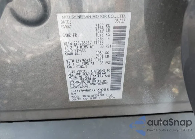 5N1AT2MV6HC839086: 43142514