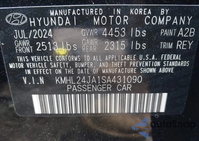 KMHL24JA1SA431090: 43142520