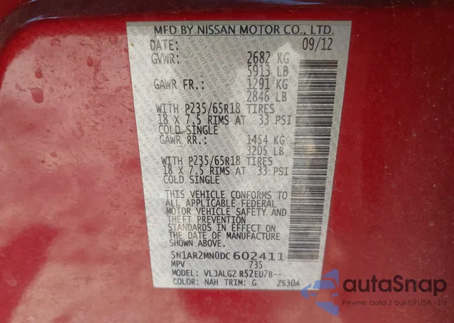 5N1AR2MN0DC602411: 43142521