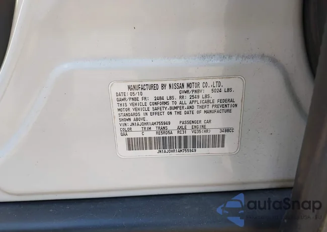 JN1AJ0HR1AM755949: 43142607