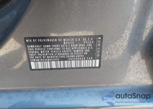 3VWAM7BU3RM093590: 43142629