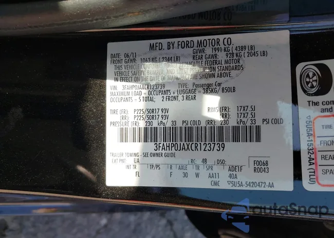 3FAHP0JAXCR123739: 43141778