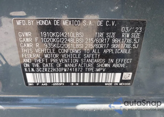 3CZRZ2H30PM741872: 43141895