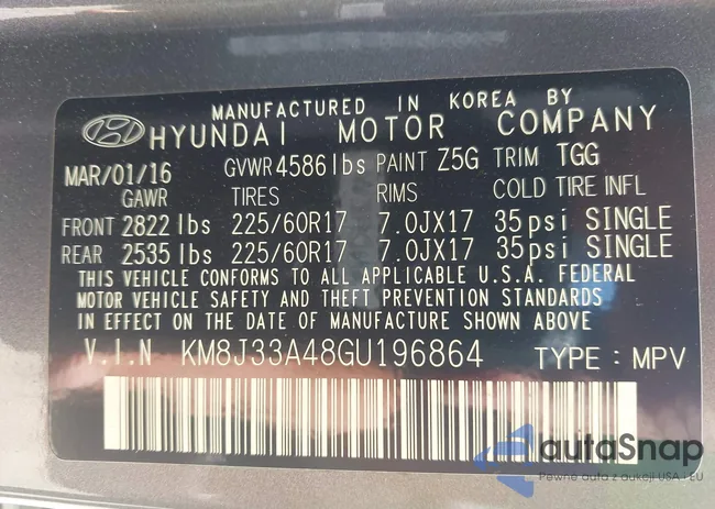 KM8J33A48GU196864: 43141973