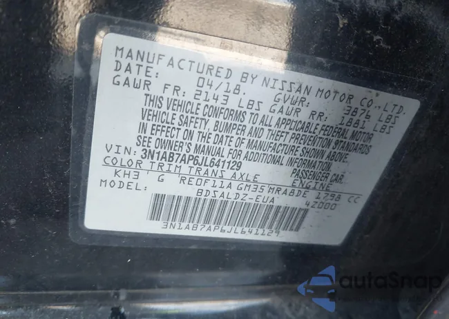 3N1AB7AP6JL641129: 43143139