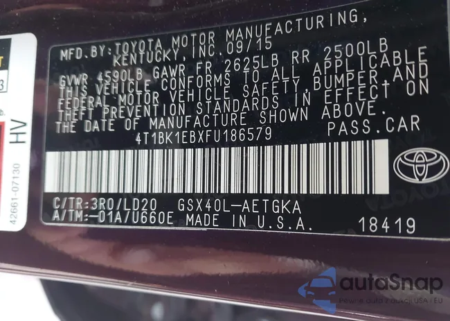 4T1BK1EBXFU186579: 43143249