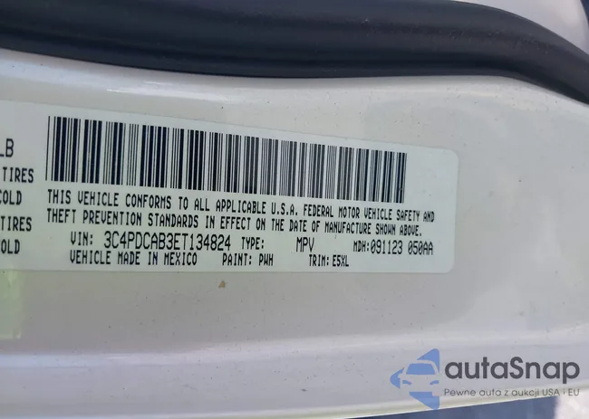 3C4PDCAB3ET134824: 43143279