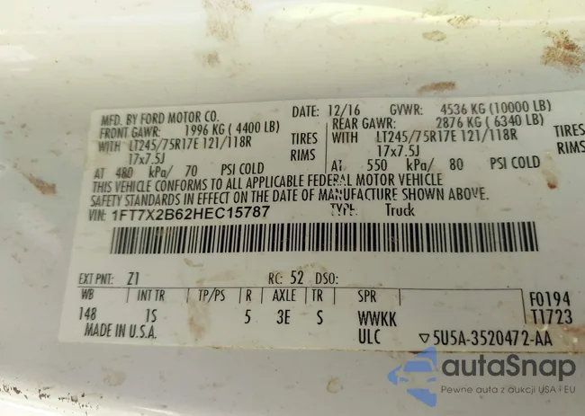 1FT7X2B62HEC15787: 43143366