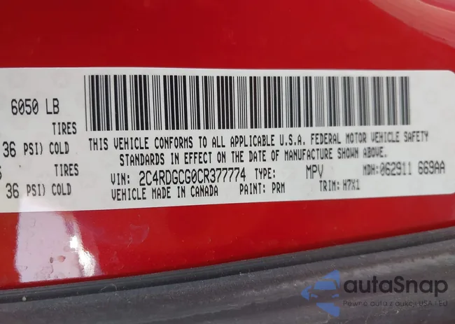 2C4RDGCG0CR377774: 43143399