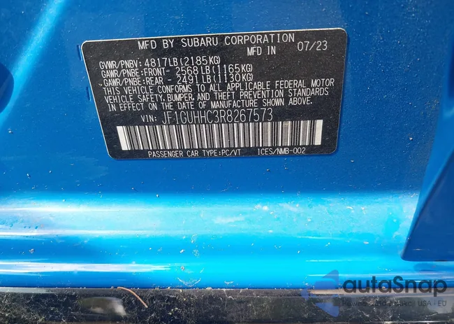 JF1GUHHC3R8267573: 43143408