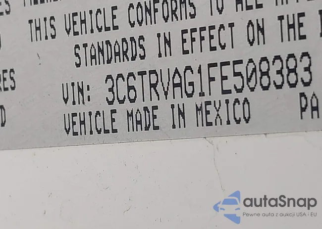 3C6TRVAG1FE508383: 43143480