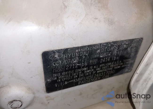 KMHFU45E24A317090: 43143511