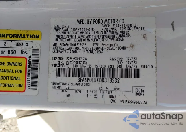 3FA6P0LUXDR318532: 43143565