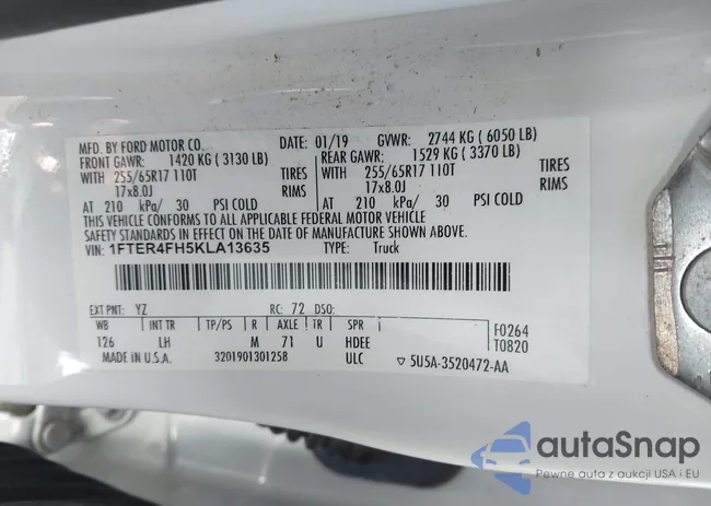 1FTER4FH5KLA13635: 43143571