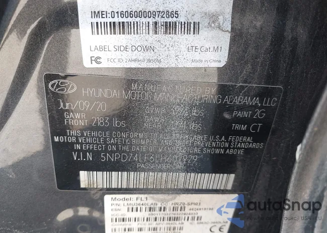 5NPD74LF6LH602929: 43143582