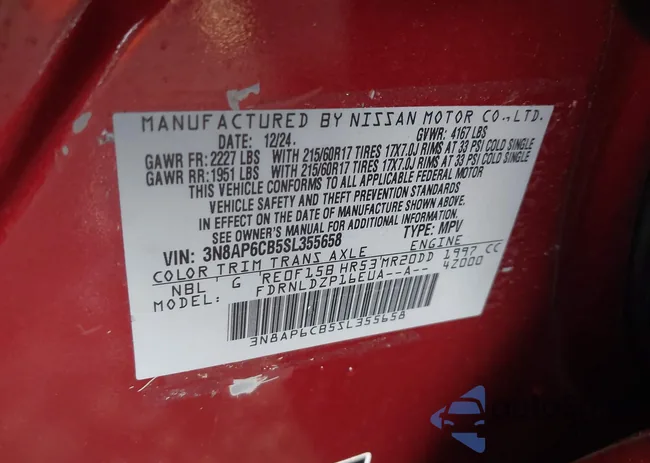 3N8AP6CB5SL355658: 43143646