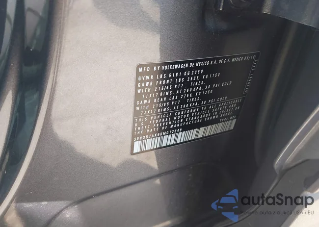 3VV3B7AX6KM012649: 43143656