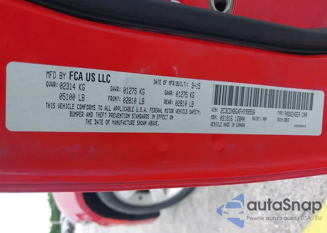 2C3CDXBGXFH799556: 43142873