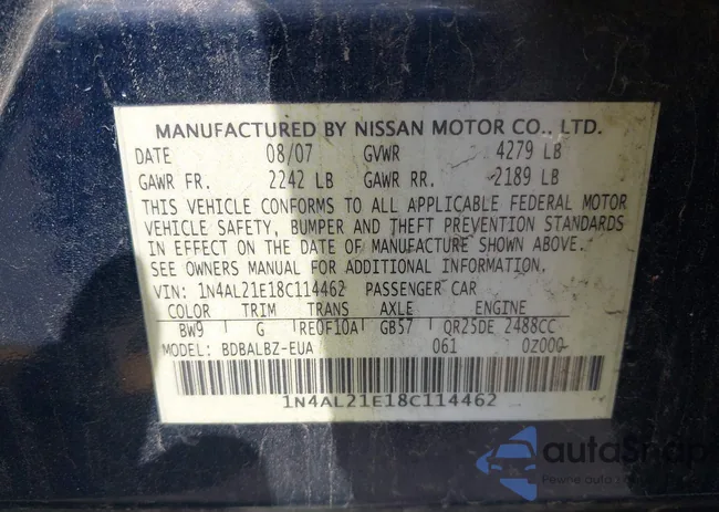 1N4AL21E18C114462: 43142928