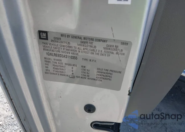 1GNLREED3AS110355: 43144240