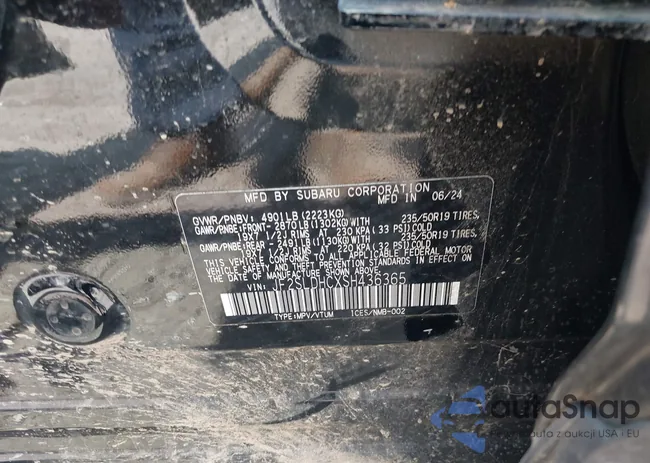 JF2SLDHCXSH436365: 43144331