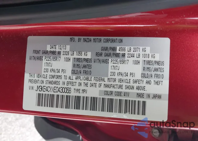 JM3KE4CYXE0430068: 43144336