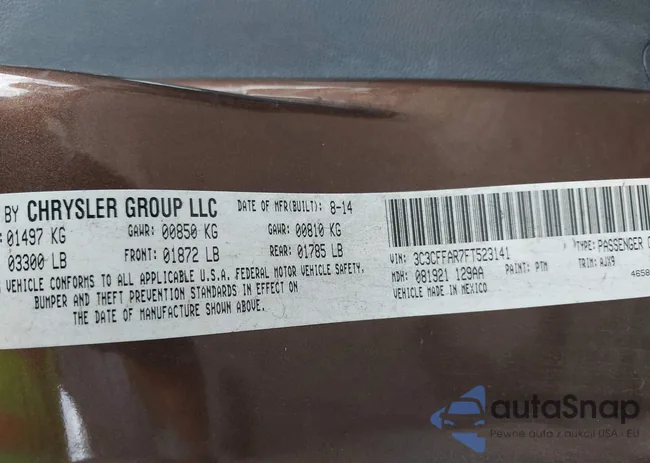 3C3CFFAR7FT523141: 43144612