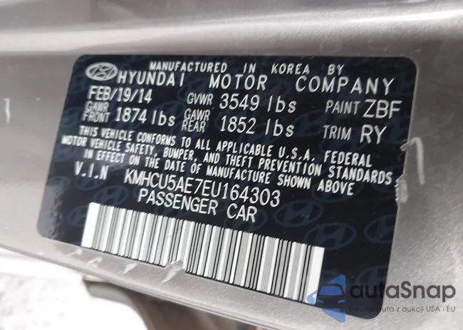 KMHCU5AE7EU164303: 43143981