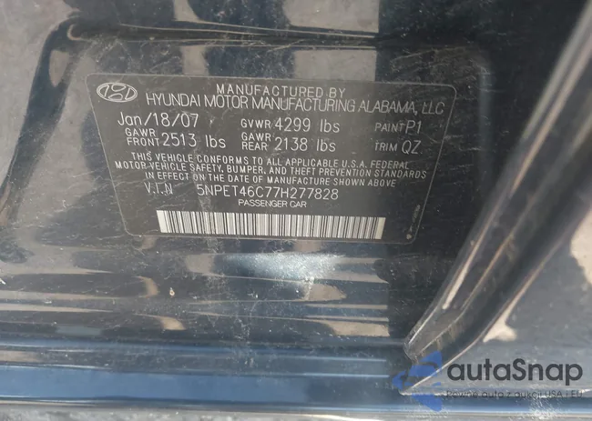 5NPET46C77H277828: 43144019