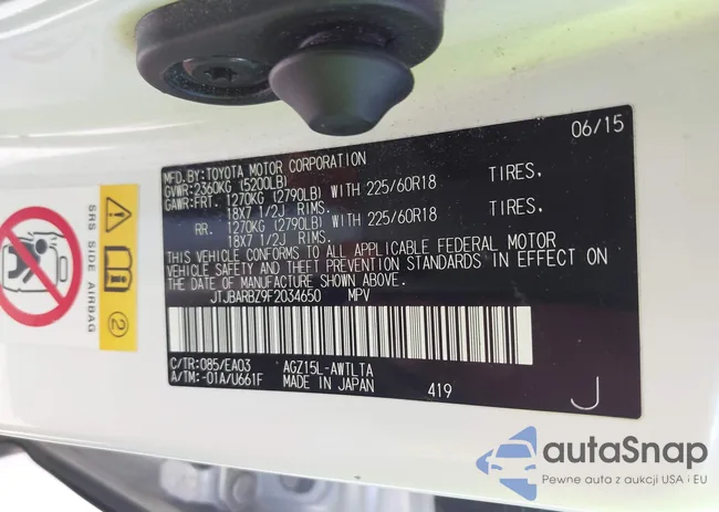 JTJBARBZ9F2034650: 43145125