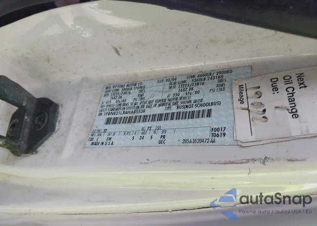 1FBNE31LX4HA85538: 43144774