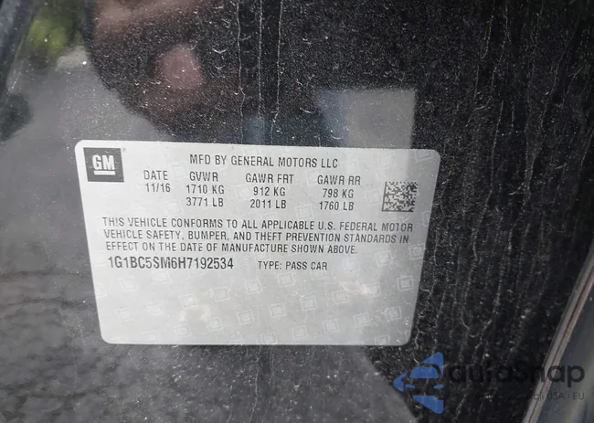 1G1BC5SM6H7192534: 43146055