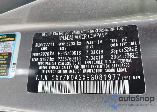 5XYZKDAGXBG081977: 43146104