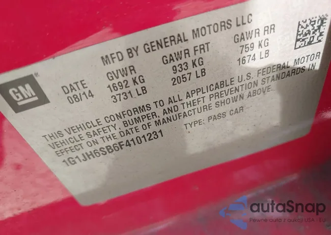 1G1JH6SB6F4101231: 43146112