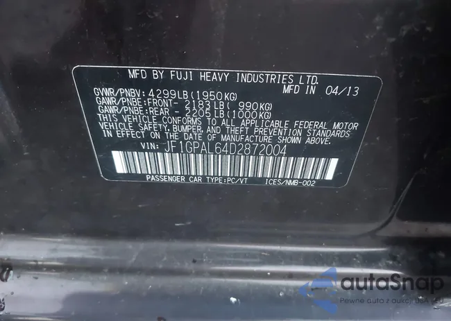 JF1GPAL64D2872004: 43146119