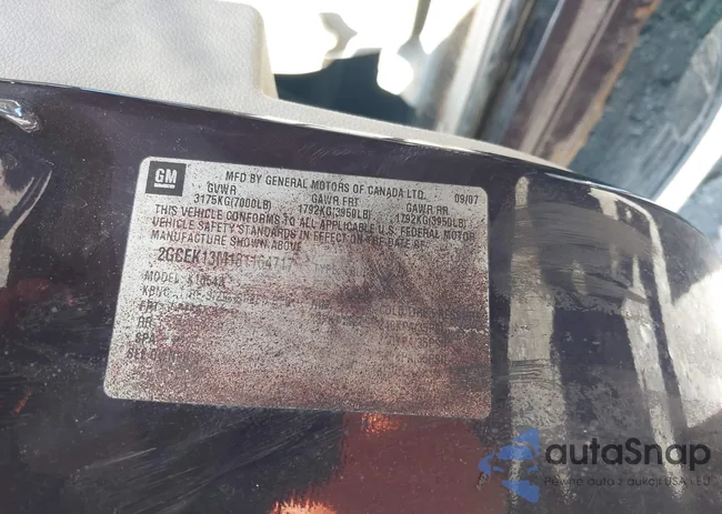 2GCEK13M181164717: 43146178