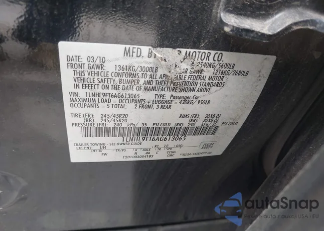 1LNHL9FT6AG613065: 43146242