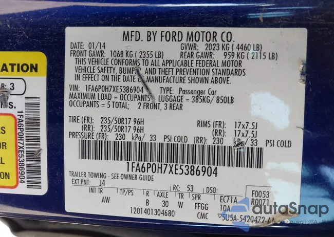 1FA6P0H7XE5386904: 43146280