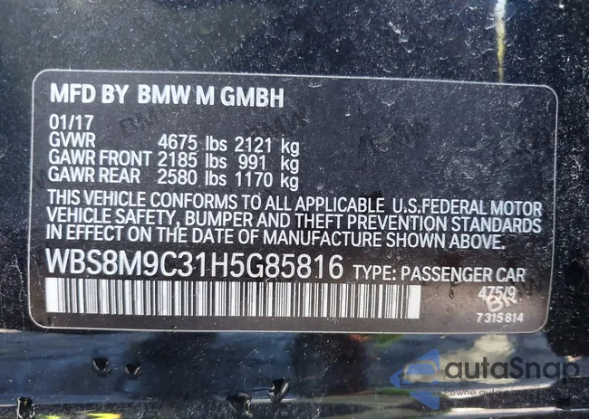 WBS8M9C31H5G85816: 43146365